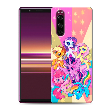 Силиконовый чехол на Sony Xperia 5 с принтом My little pony Дружба чудо Силиконовый чехол на Sony Xperia 5 с принтом My little pony Дружба чудо