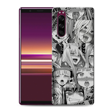 Силиконовый чехол на Sony Xperia 5 с принтом Ahegao Ахегао Аниме