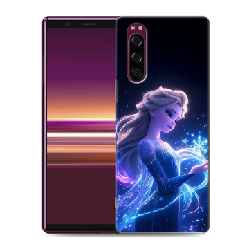 Силиконовый чехол на Sony Xperia 5 с принтом Холодное сердце Frozen