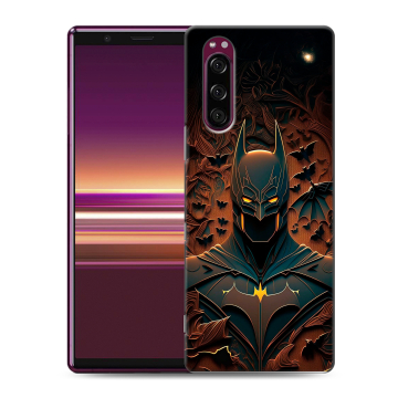 Силиконовый чехол на Sony Xperia 5 с принтом Batman Бэтмен