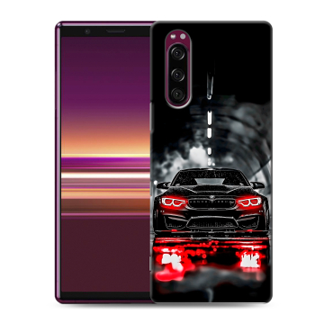 Силиконовый чехол на Sony Xperia 5 с принтом BMW БМВ