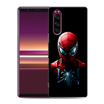 Силиконовый чехол на Sony Xperia 5 с принтом Spiderman Человек паук Силиконовый чехол на Sony Xperia 5 с принтом Spiderman Человек паук
