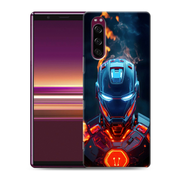 Силиконовый чехол на Sony Xperia 5 с принтом IronMan Железный человек Силиконовый чехол на Sony Xperia 5 с принтом IronMan Железный человек