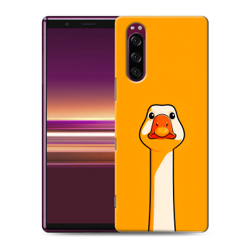 Силиконовый чехол на Sony Xperia 5 с принтом Смешная утка