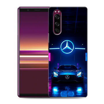 Силиконовый чехол на Sony Xperia 5 с принтом Mercedes Мерседес Силиконовый чехол на Sony Xperia 5 с принтом Mercedes Мерседес