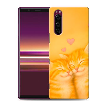 Силиконовый чехол на Sony Xperia 5 с принтом Милые котята