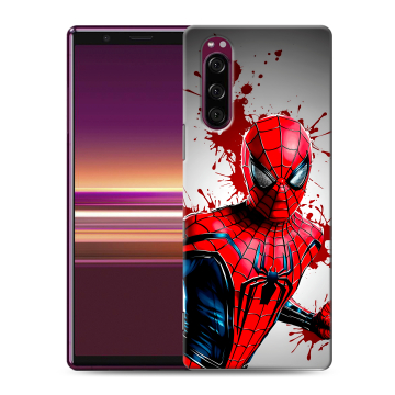 Силиконовый чехол на Sony Xperia 5 с принтом Spiderman Человек паук