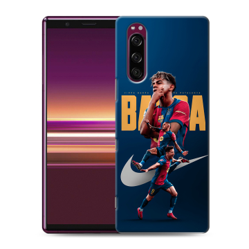 Силиконовый чехол на Sony Xperia 5 с принтом Барселона Barca Yamal Силиконовый чехол на Sony Xperia 5 с принтом Барселона Barca Yamal