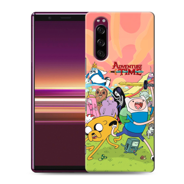 Силиконовый чехол на Sony Xperia 5 с принтом Adventure time Время приключений
