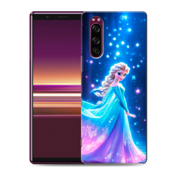 Силиконовый чехол на Sony Xperia 5 с принтом Холодное сердце Frozen Силиконовый чехол на Sony Xperia 5 с принтом Холодное сердце Frozen