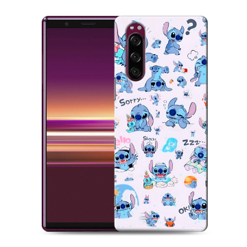 Силиконовый чехол на Sony Xperia 5 с принтом Лило и Стич Силиконовый чехол на Sony Xperia 5 с принтом Лило и Стич