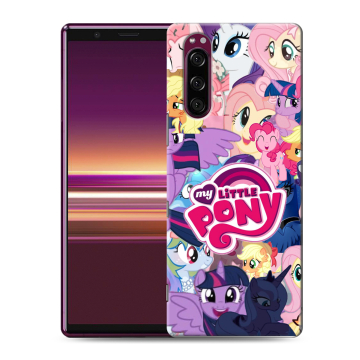 Силиконовый чехол на Sony Xperia 5 с принтом My little pony Дружба чудо