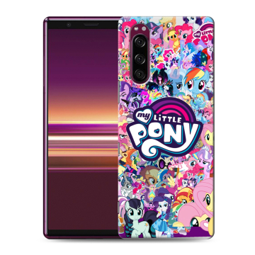 Силиконовый чехол на Sony Xperia 5 с принтом My little pony Дружба чудо Силиконовый чехол на Sony Xperia 5 с принтом My little pony Дружба чудо