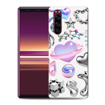 Силиконовый чехол на Sony Xperia 5 с принтом Y2K