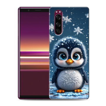 Силиконовый чехол на Sony Xperia 5 с принтом Новый год