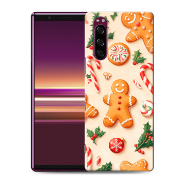 Силиконовый чехол на Sony Xperia 5 с принтом Новый год