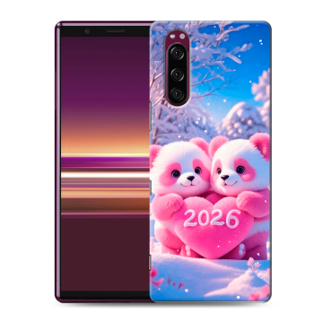 Силиконовый чехол на Sony Xperia 5 с принтом Новый год