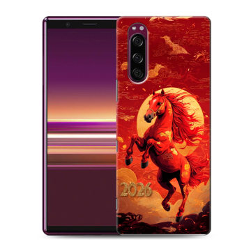 Силиконовый чехол на Sony Xperia 5 с принтом Новый год