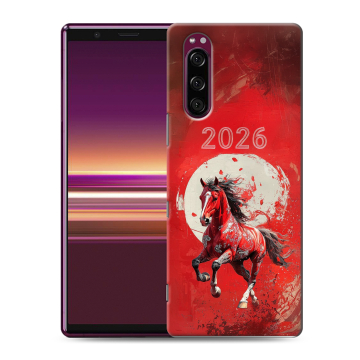 Силиконовый чехол на Sony Xperia 5 с принтом Новый год