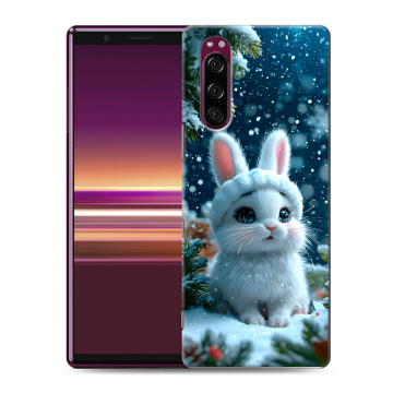 Силиконовый чехол на Sony Xperia 5 с принтом Новый год