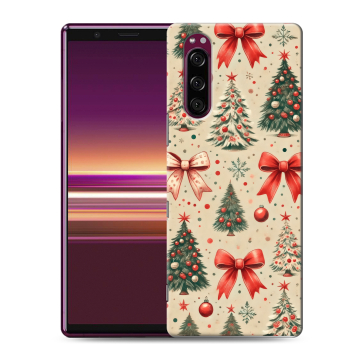 Силиконовый чехол на Sony Xperia 5 с принтом Новый год