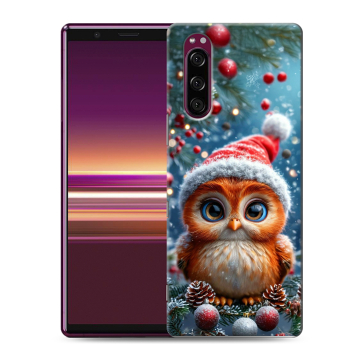 Силиконовый чехол на Sony Xperia 5 с принтом Новый год