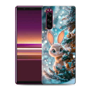 Силиконовый чехол на Sony Xperia 5 с принтом Новый год