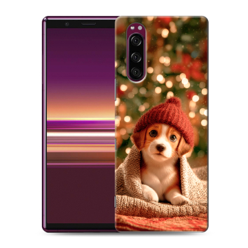 Силиконовый чехол на Sony Xperia 5 с принтом Новый год