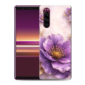 Силиконовый чехол на Sony Xperia 5 с принтом женский