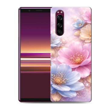 Силиконовый чехол на Sony Xperia 5 с принтом женский