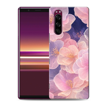 Силиконовый чехол на Sony Xperia 5 с принтом женский