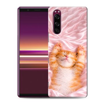 Силиконовый чехол на Sony Xperia 5 с принтом женский