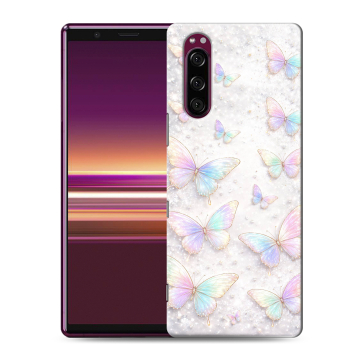 Силиконовый чехол на Sony Xperia 5 с принтом женский
