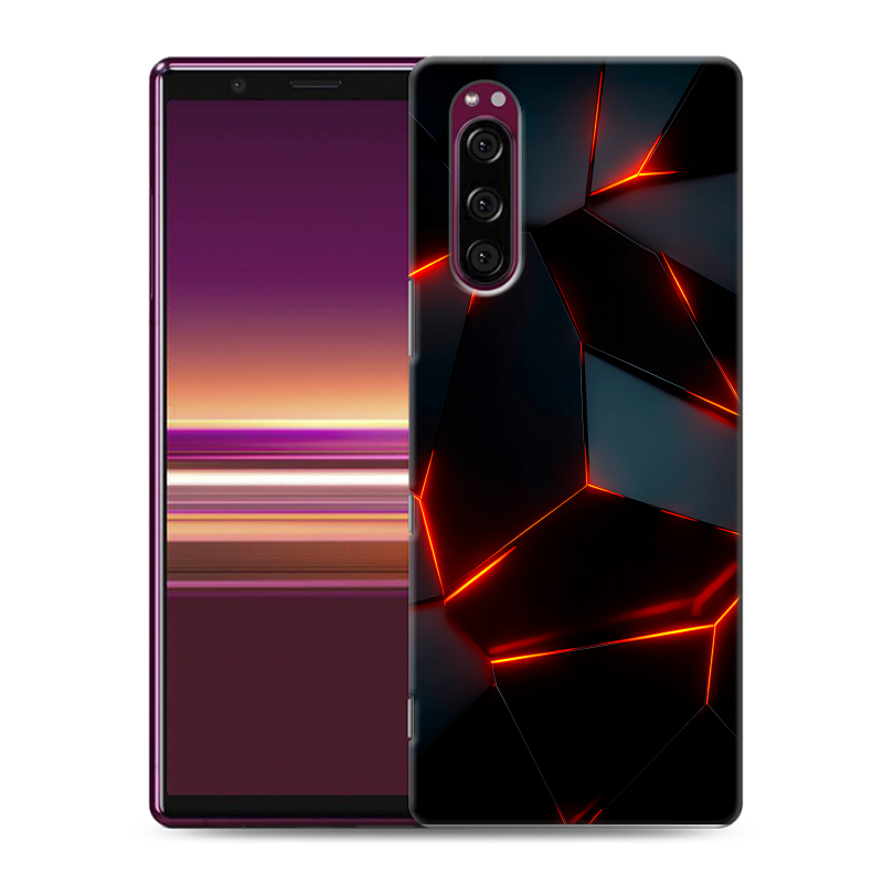 Пластиковый чехол на Sony Xperia 5 с принтом Яркие абстракции Пластиковый чехол на Sony Xperia 5 с принтом Яркие абстракции