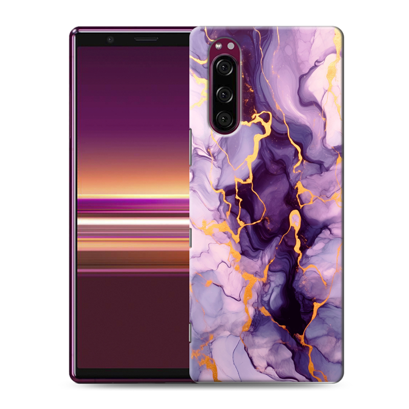 Пластиковый чехол на Sony Xperia 5 с принтом Мрамор Пластиковый чехол на Sony Xperia 5 с принтом Мрамор
