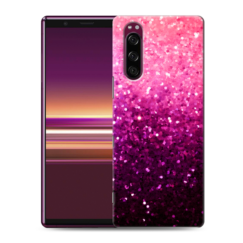 Силиконовый чехол на Sony Xperia 5 с принтом Блестки Силиконовый чехол на Sony Xperia 5 с принтом Блестки