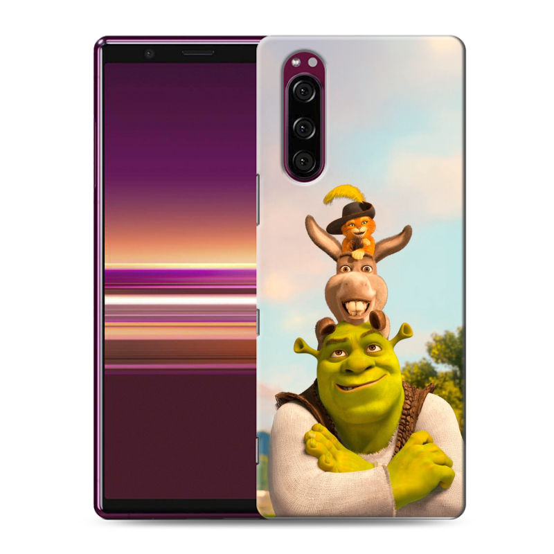 Пластиковый чехол на Sony Xperia 5 с принтом Шрек Shrek Пластиковый чехол на Sony Xperia 5 с принтом Шрек Shrek