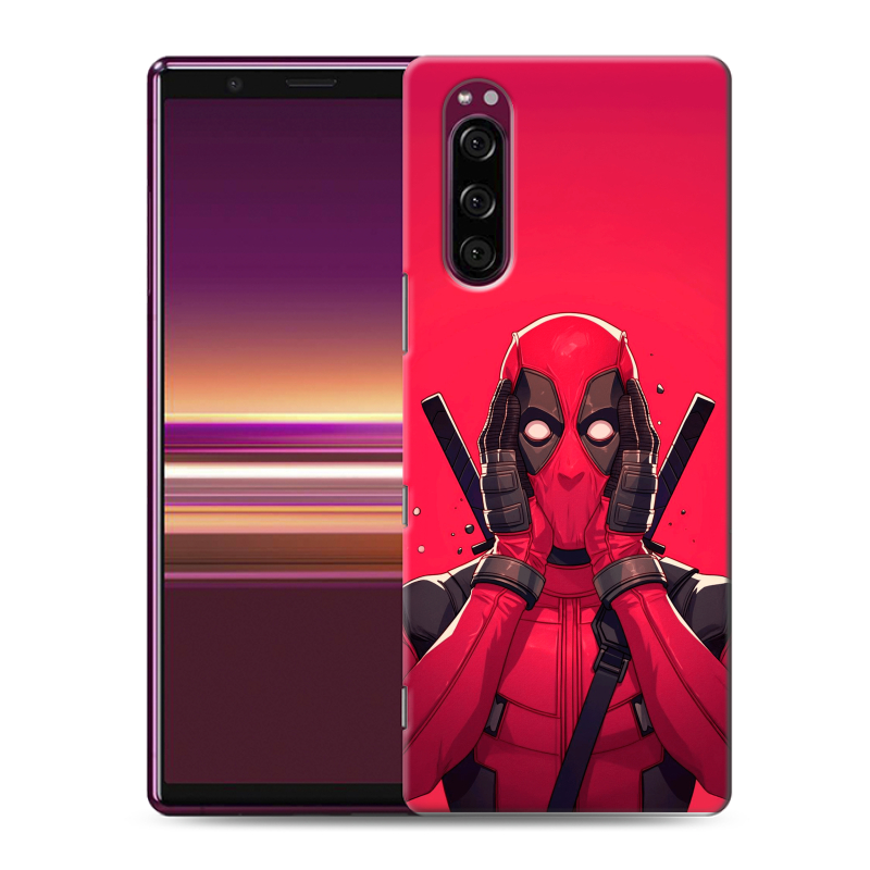 Силиконовый чехол на Sony Xperia 5 с принтом Дедпул Deadpool Силиконовый чехол на Sony Xperia 5 с принтом Дедпул Deadpool