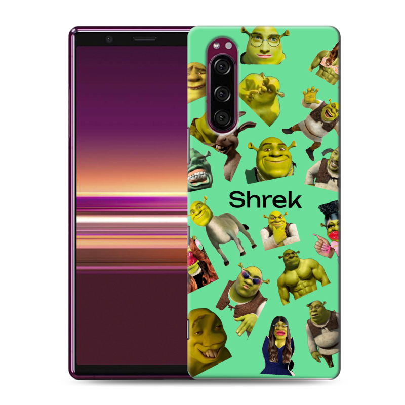 Силиконовый чехол на Sony Xperia 5 с принтом Шрек Shrek Силиконовый чехол на Sony Xperia 5 с принтом Шрек Shrek
