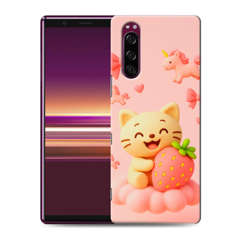 Пластиковый чехол на Sony Xperia 5 с принтом для девочек Пластиковый чехол на Sony Xperia 5 с принтом для девочек
