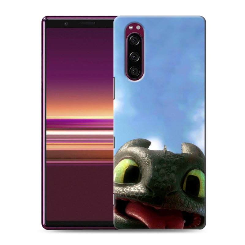 Силиконовый чехол на Sony Xperia 5 с принтом Как приручить дракона Силиконовый чехол на Sony Xperia 5 с принтом Как приручить дракона