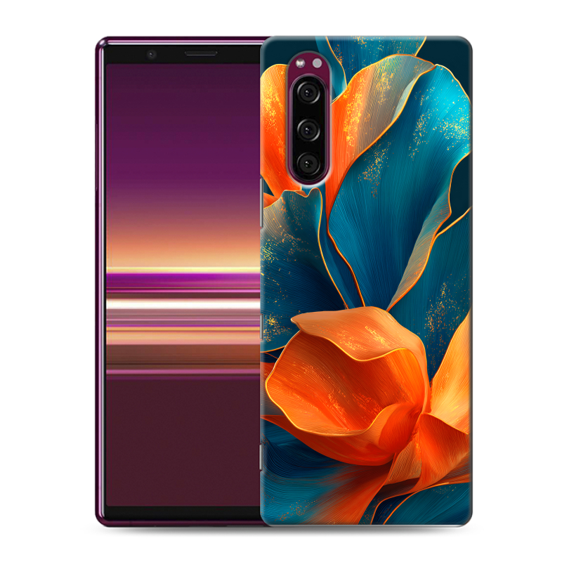 Пластиковый чехол на Sony Xperia 5 с принтом Цветы Пластиковый чехол на Sony Xperia 5 с принтом Цветы