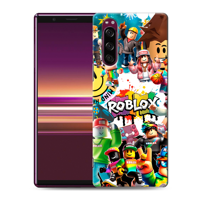 Силиконовый чехол на Sony Xperia 5 с принтом Roblox Роблокс Силиконовый чехол на Sony Xperia 5 с принтом Roblox Роблокс