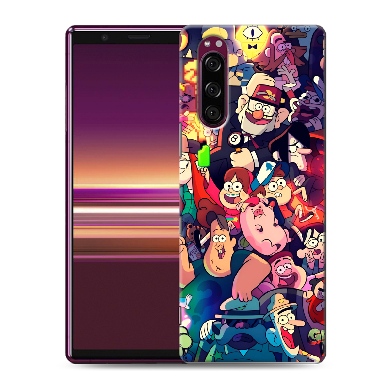 Силиконовый чехол на Sony Xperia 5 с принтом Gravity Falls Гравити Фолз Силиконовый чехол на Sony Xperia 5 с принтом Gravity Falls Гравити Фолз