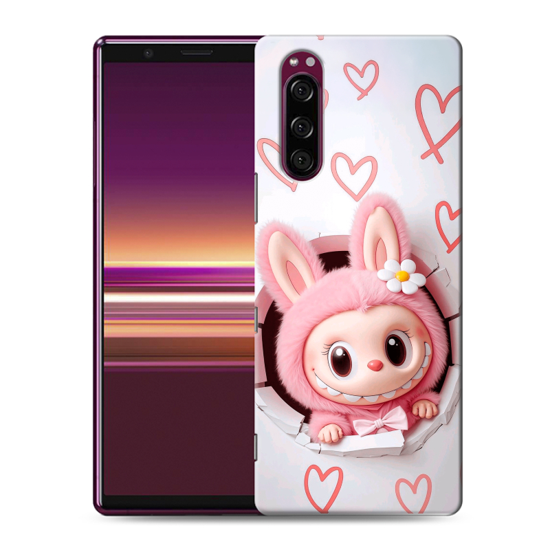 Пластиковый чехол на Sony Xperia 5 с принтом Labubu Лабубу Пластиковый чехол на Sony Xperia 5 с принтом Labubu Лабубу