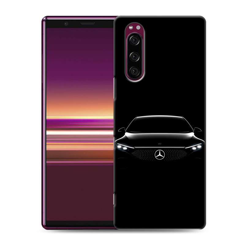 Силиконовый чехол на Sony Xperia 5 с принтом Mercedes Мерседес Силиконовый чехол на Sony Xperia 5 с принтом Mercedes Мерседес
