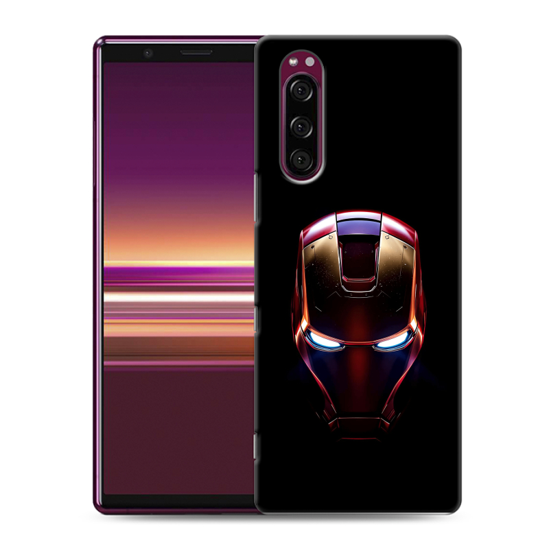Силиконовый чехол на Sony Xperia 5 с принтом IronMan Железный человек Силиконовый чехол на Sony Xperia 5 с принтом IronMan Железный человек