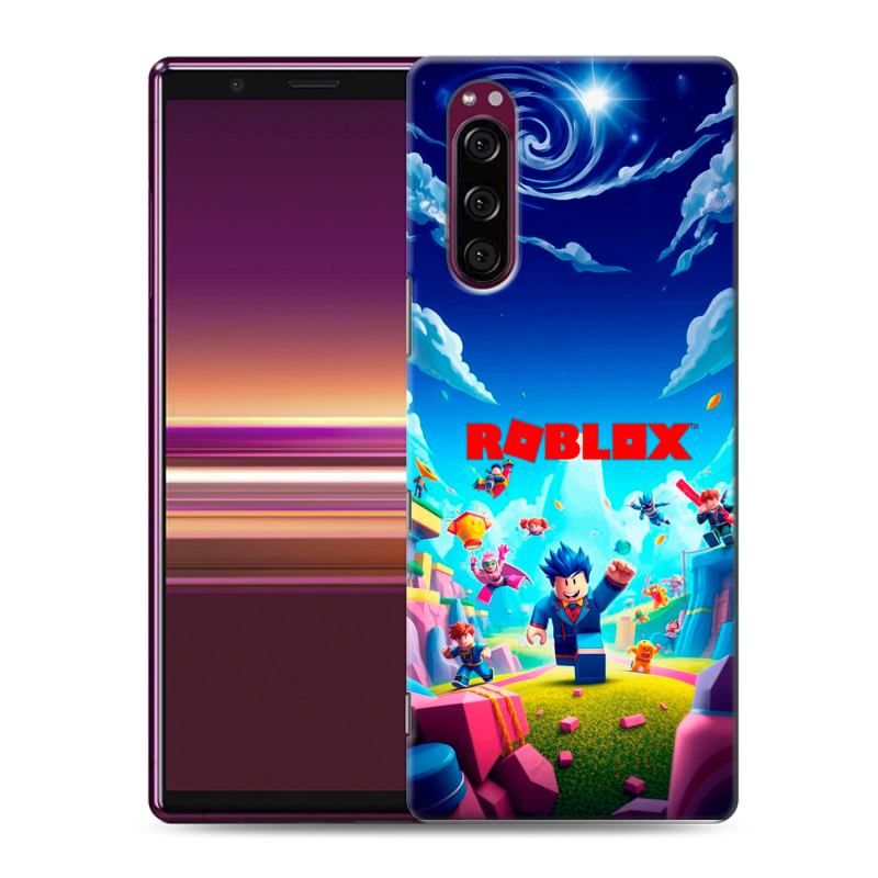 Силиконовый чехол на Sony Xperia 5 с принтом Roblox Роблокс Силиконовый чехол на Sony Xperia 5 с принтом Roblox Роблокс