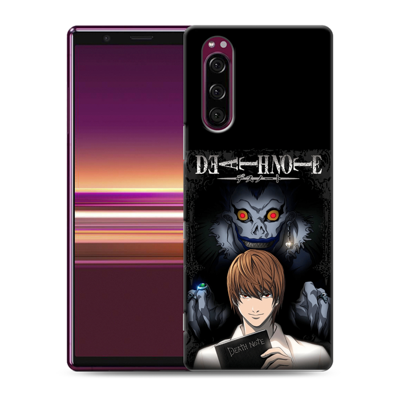 Пластиковый чехол на Sony Xperia 5 с принтом Death note Тетрадь смерти Пластиковый чехол на Sony Xperia 5 с принтом Death note Тетрадь смерти