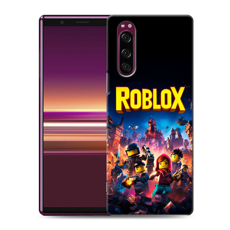 Пластиковый чехол на Sony Xperia 5 с принтом Roblox Роблокс Пластиковый чехол на Sony Xperia 5 с принтом Roblox Роблокс